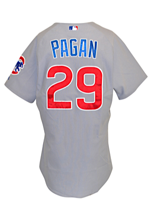 2006 Angel Pagan Rookie Chicago Cubs Game-Used Road Jersey