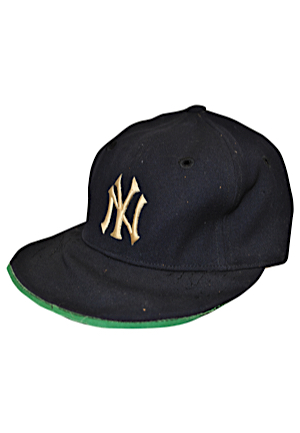 Circa 1952 Phil Rizzuto New York Yankees Game-Used & Autographed Cap (JSA)