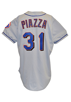 Late 1990s Mike Piazza New York Mets Game-Used Road Jersey