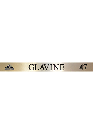 1998 Tom Glavine Atlanta Braves All-Star Game Locker Tag & 1999 National League Championship Ring Box (2)(Glavine Family LOAs)