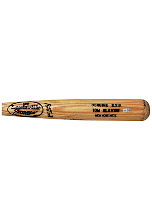 8/5/2007 Tom Glavine New York Mets Game-Used & Autographed Bat (JSA • PSA/DNA GU10 • MLB Hologram • From Career Win No. 300)
