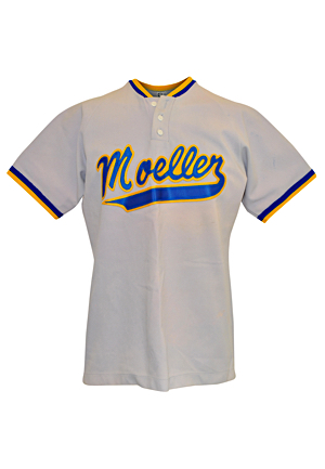 Late 1980s Ken Griffey Jr. Moeller High School Game-Used Road Jersey (Sourced From the Attic of His Childhood Home)