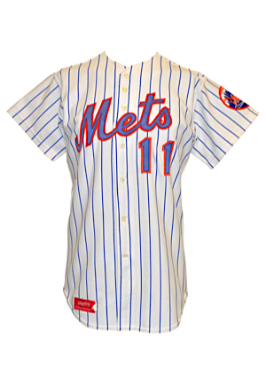 1977 Lenny Randle New York Mets Game-Used & Autographed Pinstripe Home Jersey (JSA)