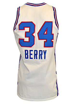 1988-89 Ricky Berry Sacramento Kings Rookie Game-Used Home Jersey