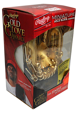 Derek Jeter Signed Miniature Gold Glove (Full JSA LOA)