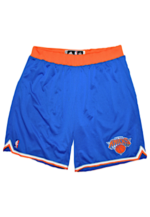 2014 Carmelo Anthony New York Knicks Game-Used Road Shorts (Steiner Sports LOA)
