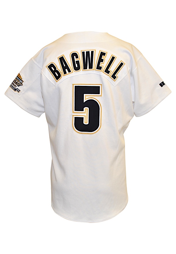 Lot Detail - 1995 Jeff Bagwell Houston Astros Game-Used & Autographed Home  Jersey (JSA)