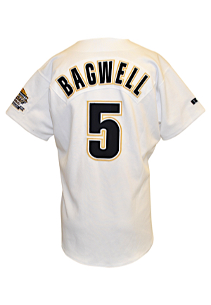 1995 Jeff Bagwell Houston Astros Game-Used & Autographed Home Jersey (JSA)