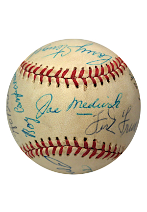 Old Timers Multi-Signed Hall of Fame Baseball (JSA)