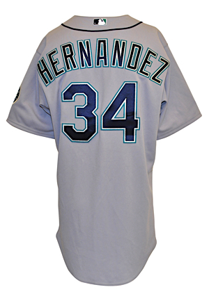2015 Felix Hernandez Seattle Mariners Game-Used Road Jersey