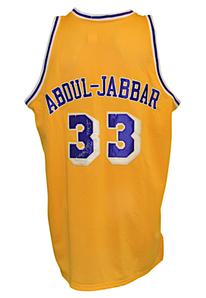 Kareem Abdul-Jabbar Autographed Lakers Jersey (JSA)