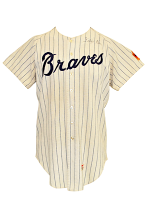 1968 Felipe Alou Atlanta Braves Game-Used & Autographed Home Flannel Jersey (JSA)