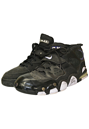 Charles Barkley Phoenix Suns Game-Used & Autographed Single Sneakers (2)(JSA • Armoured Toe Cap)