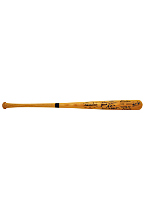 1999 Hank Aaron Display Model Bat Autographed By Members Of The All-Century Team (Full JSA • PSA/DNA • Musial Sticker)