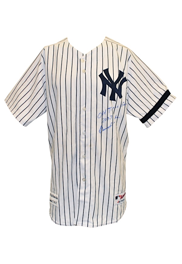 Lot Detail - New York Yankees Old-Timers Game-Worn Jerseys - Oscar Gamble &  Jim Leyritz (3)(Leyritz LOA)