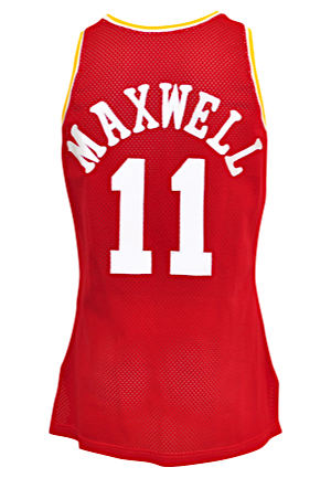1994-95 Vernon Maxwell Houston Rockets Game-Used Road Jersey (Championship Season • Equipment Managers Family LOA)