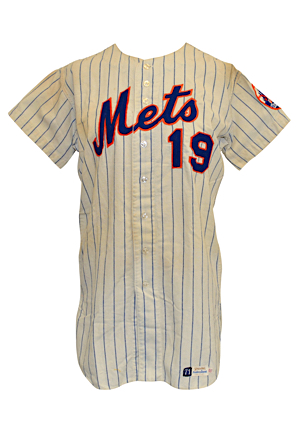 1971 Tim Foli New York Mets Game-Used Home Flannel Jersey