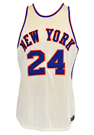 Mid 1960s Len Chappell New York Knicks Game-Used Home Durene Jersey (Outstanding Condition Graded 10)