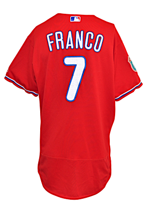 2016 Mikael Franco Philadelphia Phillies Game-Used Spring Training Jersey (MLB Authenticated) 