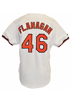 1992 Mike Flanagan Baltimore Orioles Game-Used & Autographed Home Jersey (JSA • Orioles LOA • Sourced From Flanagan • Final Season)