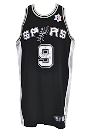 12/25/2008 Tony Parker San Antonio Spurs Christmas Day Game-Issued & Autographed Road Jersey (JSA)