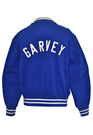 Early 1980s Steve Garvey Los Angeles Dodgers Player Worn Warm-Up Satin Jacket