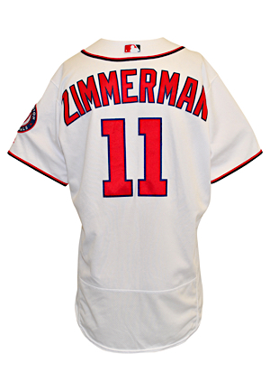 2017 Ryan Zimmerman Washington Nationals Opening Day Game-Used Home Jersey (MLB Authenticated)