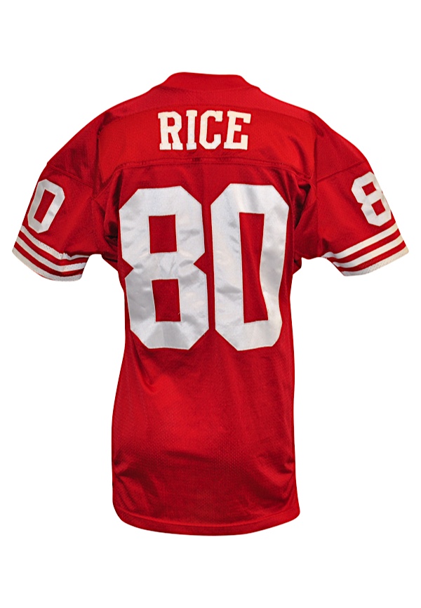 jerry rice game worn jersey