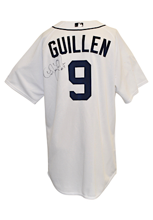2009 Carlos Guillen Detroit Tigers Game-Used & Autographed Spring Training Jersey (JSA)
