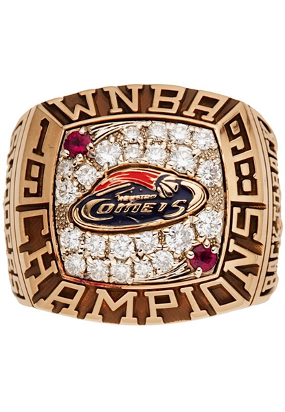 1998 WNBA Houston Comets Championship Ring Presented to Sheryl Swoopes (Heritage Auctions Documentation)