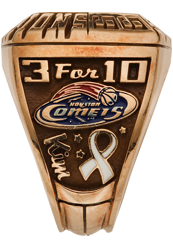 Lot Detail - 1998 WNBA Houston Comets Championship Ring Presented to Sheryl  Swoopes (Heritage Auctions Documentation)
