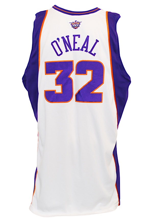 Lot Detail - 2008-09 Shaquille O'Neal Phoenix Suns Game-Used & Autographed  Alternate Jersey (Great Provenance)