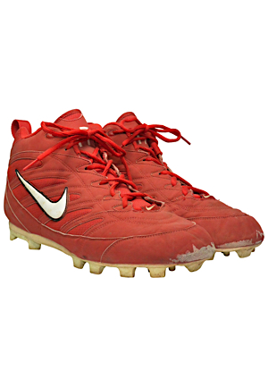 Late 1990s Cincinnati Reds Game-Used Cleats Attributed To Aaron Boone 