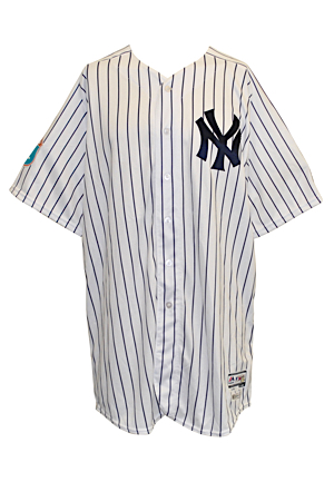 2016 Dellin Betances New York Yankees Grouping Of Three Spring Training Jerseys (3)(Yogi Berra Patch • MLB Authenticated • Steiner)