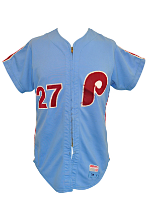 1979 Lonnie Smith Philadelphia Phillies Game-Used Rookie Powder Blue Road Jersey