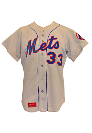 1974 Ray Sadecki New York Mets Game-Used Road Jersey