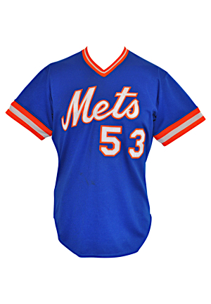1983 Bobby Valentine New York Mets Coachs Worn & Autographed Jersey (JSA)