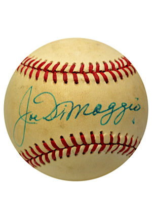 Joe DiMaggio Single-Signed ONL Baseball (JSA)