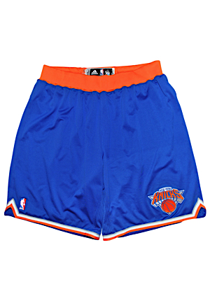 3/12/2014 Carmelo Anthony Game-Used Road Shorts (Steiner)