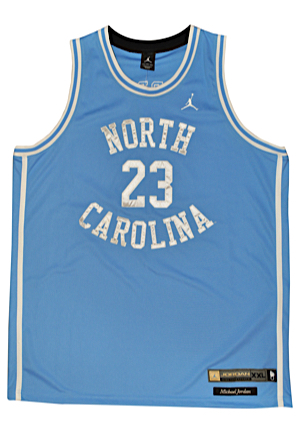Michael Jordan North Carolina Tar Heels Autographed Road Authentic Jersey (JSA • UDA)