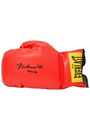 Muhammad Ali Single-Signed Left Hand Boxing Glove (Full JSA)