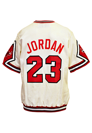 1987-88 Michael Jordan Chicago Bulls Player-Worn Home Shooting Shirt (Basketball HOF LOA)