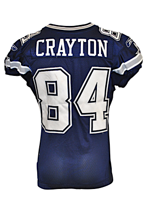 9/3/2009 Patrick Crayton Dallas Cowboys Game-Used Road Jersey (Steiner)
