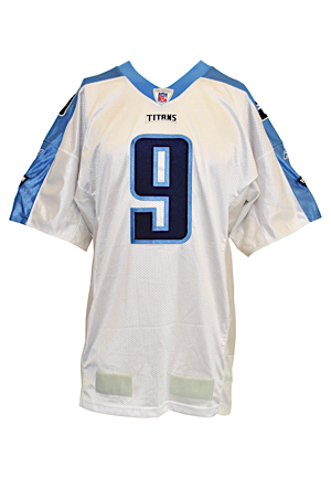 2001 Steve McNair Tennessee Titans Game-Used Road Jersey
