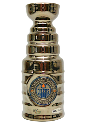 Wayne Gretzky Edmonton Oilers Autographed Mini Stanley Cup (JSA • UDA)