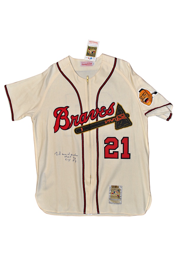Lot Detail - Late 1940s Warren Spahn Boston Braves Game-Used & Autographed  Road Flannel Jersey (Full JSA LOA • Fantastic All-Original Condition •  Originally Sourced From Team Scout)