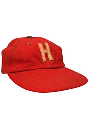 1948-49 Nels Potter Boston Braves Game-Used & Autographed Cap & 1950s Havana Lions Game-Used Cap (2)(JSA)
