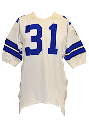 1969 Otto Brown Dallas Cowboys Game-Used Rookie Home Durene Jersey (NFL 50th Anniversary Patch • Bobby Franklin Collection)