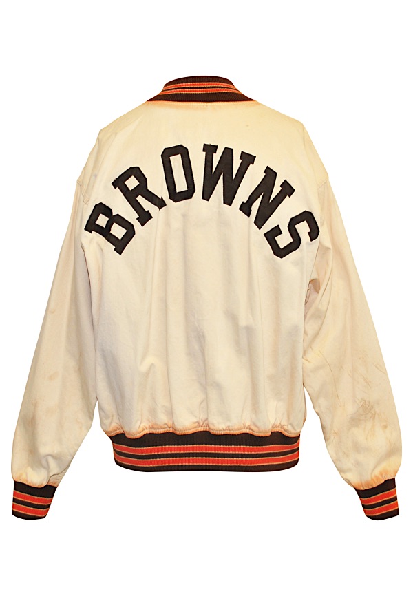 Lot Detail - 1950s Cleveland Browns Player-Worn Sideline Jacket (Bobby ...