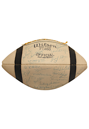 1964 Cleveland Browns Team-Signed Football Including Jim Brown (Full JSA • Championship Season • Bobby Franklin Collection)